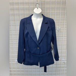 Eloquii x Jason Wu Navy Striped Blazer - New - Size 26